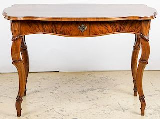 Antique Rosewood Veneer Writing Table