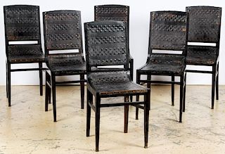 6 Viennese Secessionist  Dining Chairs