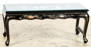 Chinese Nacre Inlaid Lacquer Table