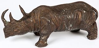 Cast Iron Figural Rhinoceros