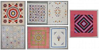 Collection of 7 American Pieced Quilts