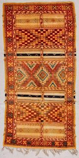 Vintage Moroccan Rug: 3'7" x 7'4" (108 x 223 cm)