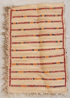 Vintage Moroccan Rug: 3'6" x 5'4" (106 x 163 cm)