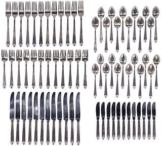 Kalo 'Ball and Scroll' Sterling Silver Flatware Service