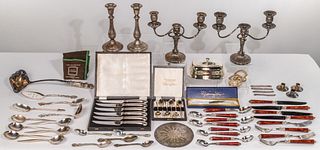 Sterling Silver and Silverplate Object Assortment