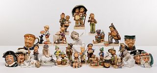 Porcelain Figurine and Toby Mug Assortment