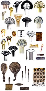 Sterling Silver Vanity Suite and Celluloid Comb Assortment