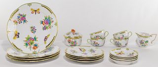 Herend 'Queen Victoria' Porcelain Tea Service