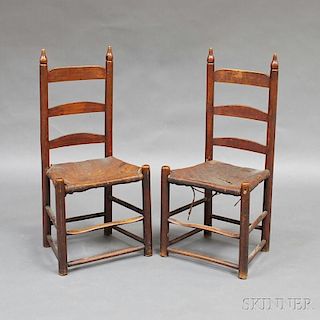 Pair of Ladder-back Side Chairs