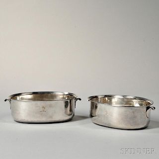 Two George III Sterling Silver Basins