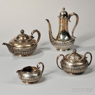 Four-piece Tiffany & Co. Sterling Silver Tea and Coffee Service