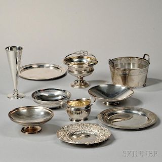 Ten Pieces of Tiffany & Co. Sterling Silver Tableware