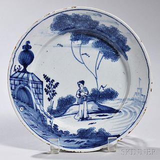 Tin-glazed Earthenware Monument   Plate