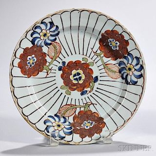 Tin-glazed Earthenware Chrysanthemum   Plate