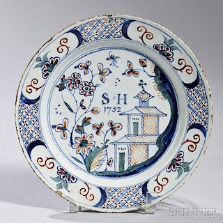 Dated Tin-glazed Earthenware Plate