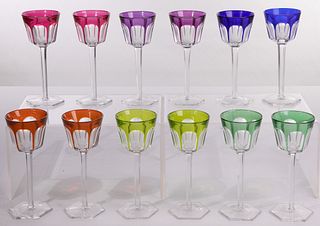 Baccarat Crystal 'Malmaison' Cut-to-Clear Hock Glass Collection