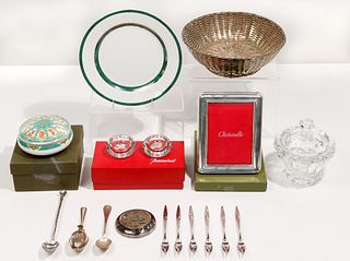 Baccarat Crystal and Christofle Assortment