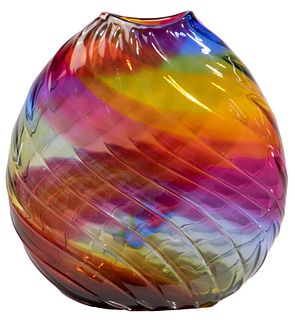 Dan Bergsma Art Glass Vase