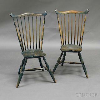 Pair of Fan-back Windsor Side Chairs