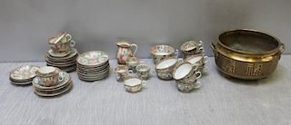 Antique Asian Export Porcelain together with a