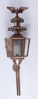 Brass Carriage Style Lamp
