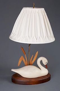 The Decoy Shop Swan Table Lamp