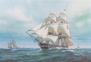 Carl Evers Nautical Lithograph