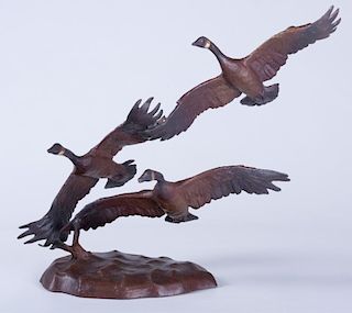 Jonathan Bronson "Autumn Flight" Bronze Sculpture
