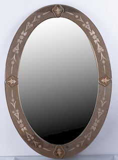Uttermost Co. Art Deco Style Oval Mirror