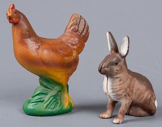 Reproduction Cast Iron Animal Banks, Two (2)
