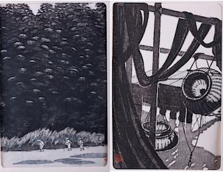 Masaharu Aoyama Woodblock Prints, Two (2)