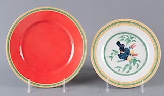 Hermes "Toucans" Porcelain Plates, Two (2)