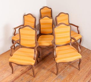 John Stuart Upholstered Dining Chairs, Six (6)