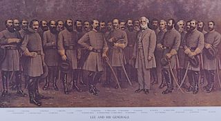 "Lee and His Generals" Framed Print