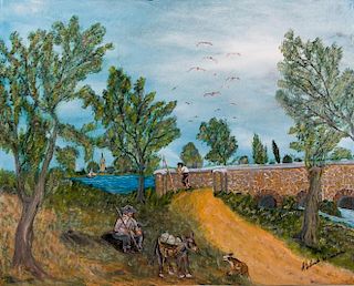 Robert Willer Oil on Canvas Landscape