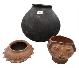 Three Piece Lot of Pre-Columbian Pottery