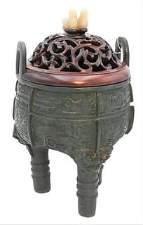 Bronze Archaic Style Urn