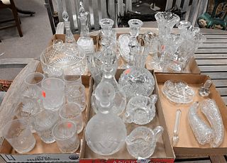 Six Tray Lots of Cut Glass