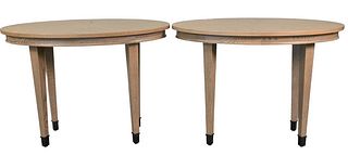 Pair of Contemporary Oval Tables