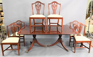 Seven Piece Mahogany Federal Style Dining Set