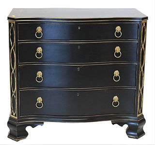 Hickory Chair Company Custom Serpentine Chippendale Style Chest