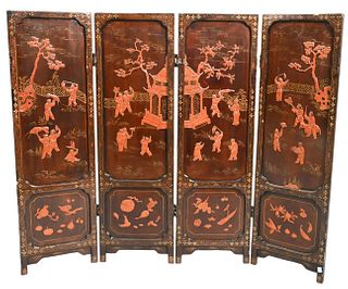 Four Panel Chinese Screen