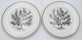 Set of 12 Tiffany "Herbs" Pattern Plates