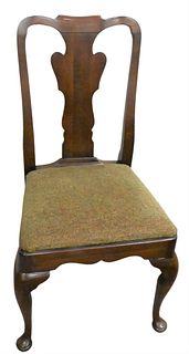 Set of Eight Queen Anne Style Dining Chairs