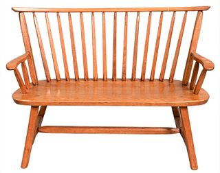 Hunt Country Furniture Child's Oak Spindle Bench