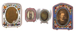 Four Italian MICROMOSAIC Picture Frames