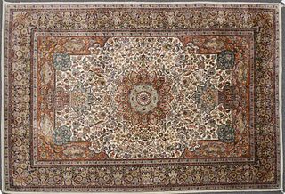 Persian Kashan Pictorial Rug