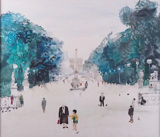 Dianne Kopser Watercolor Parisian Scene