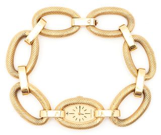 18K Ladies Jaeger Lecoultre Bracelet Watch