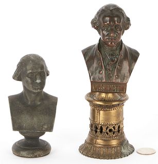 2 Busts of George Washington, incl. Hans Muller